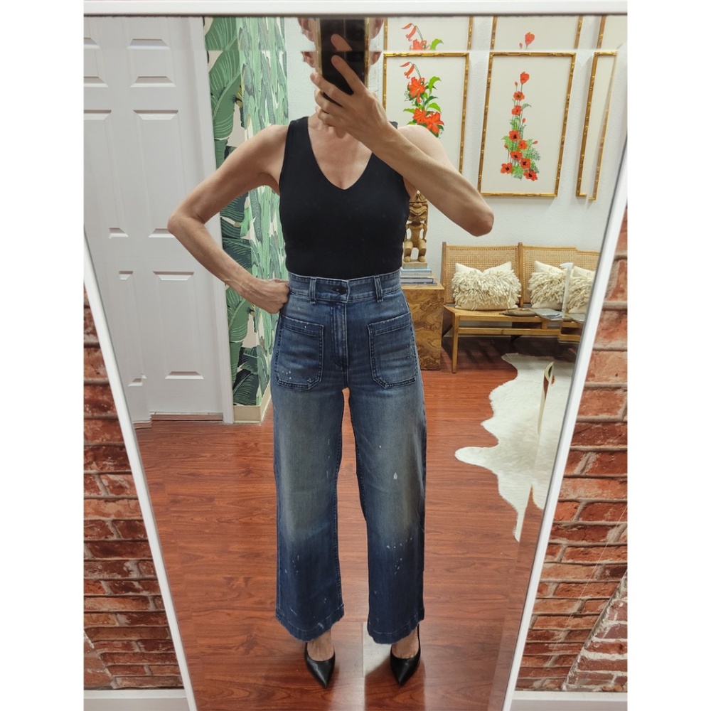 NWOT SPANXSmooth Jersey V-neck Thong Bodysuit in Black